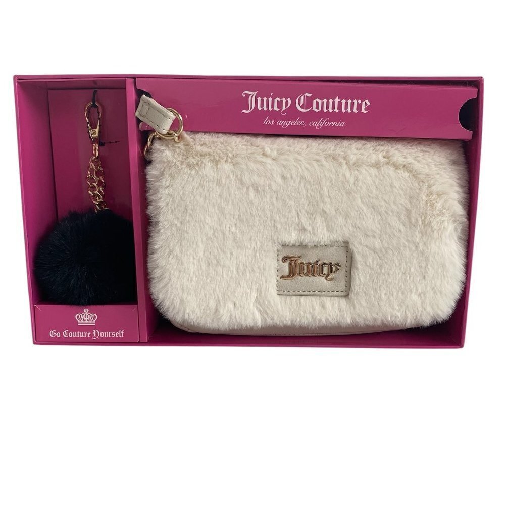 Juicy Couture Angel Flap Crossbody Bag & Key Chain Set​​​​​​​